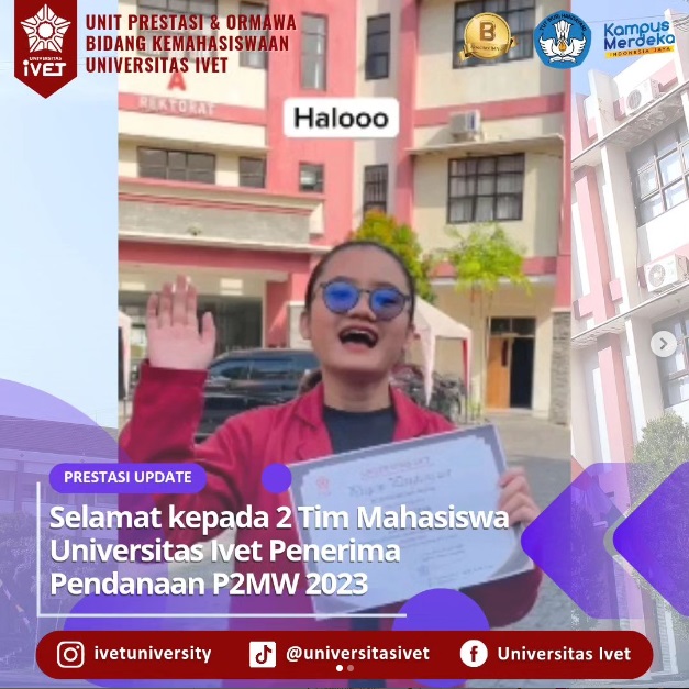 2 Tim Mahasiswa Unisvet berhasil terima Hibah P2MW (Program Pendampingan Mahasiswa Wirausaha) 2023.