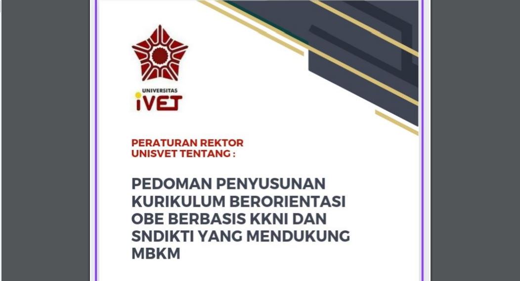 Pedoman Penyusunan Kurikulum Berorientasi OBE Berbasis KKNI dan SNDIKTI Yang Mendukung MBKM