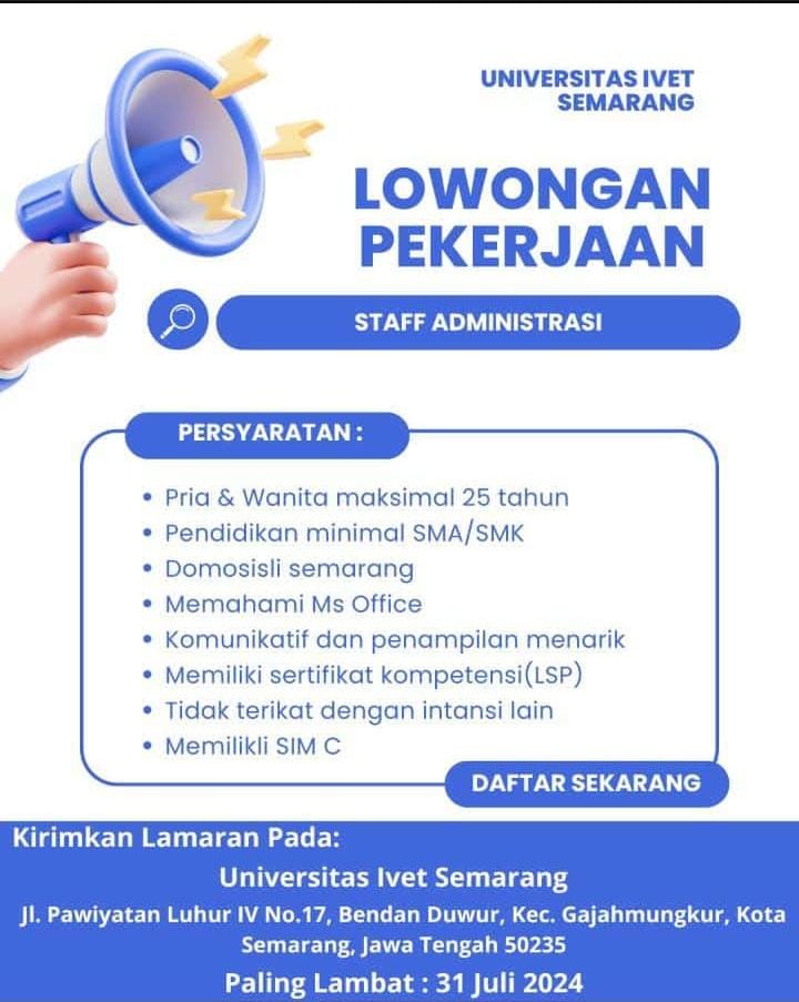LOWONGAN PEKERJAAN