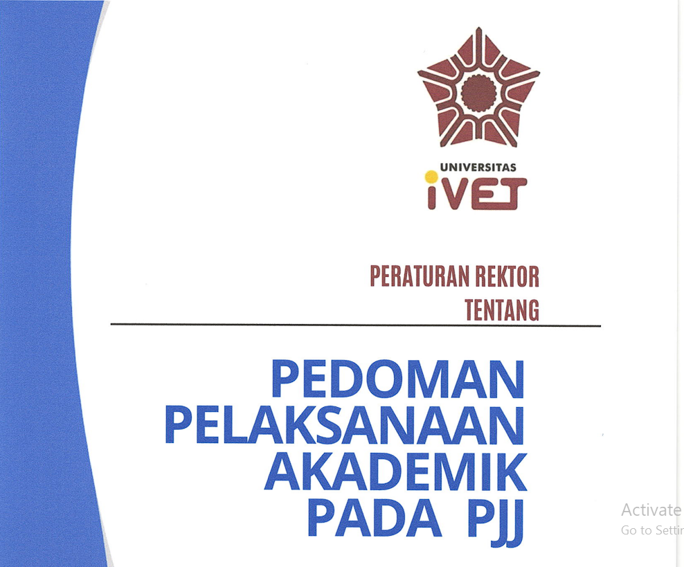Pedoman Pelaksanaan Akademik Pada PJJ