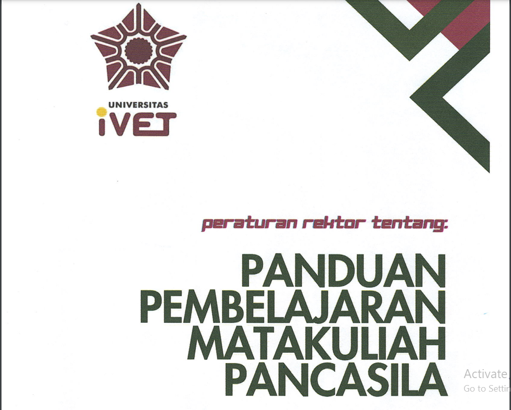 Pedoman Pembelajaran Matakuliah Pendidikan Pancasila