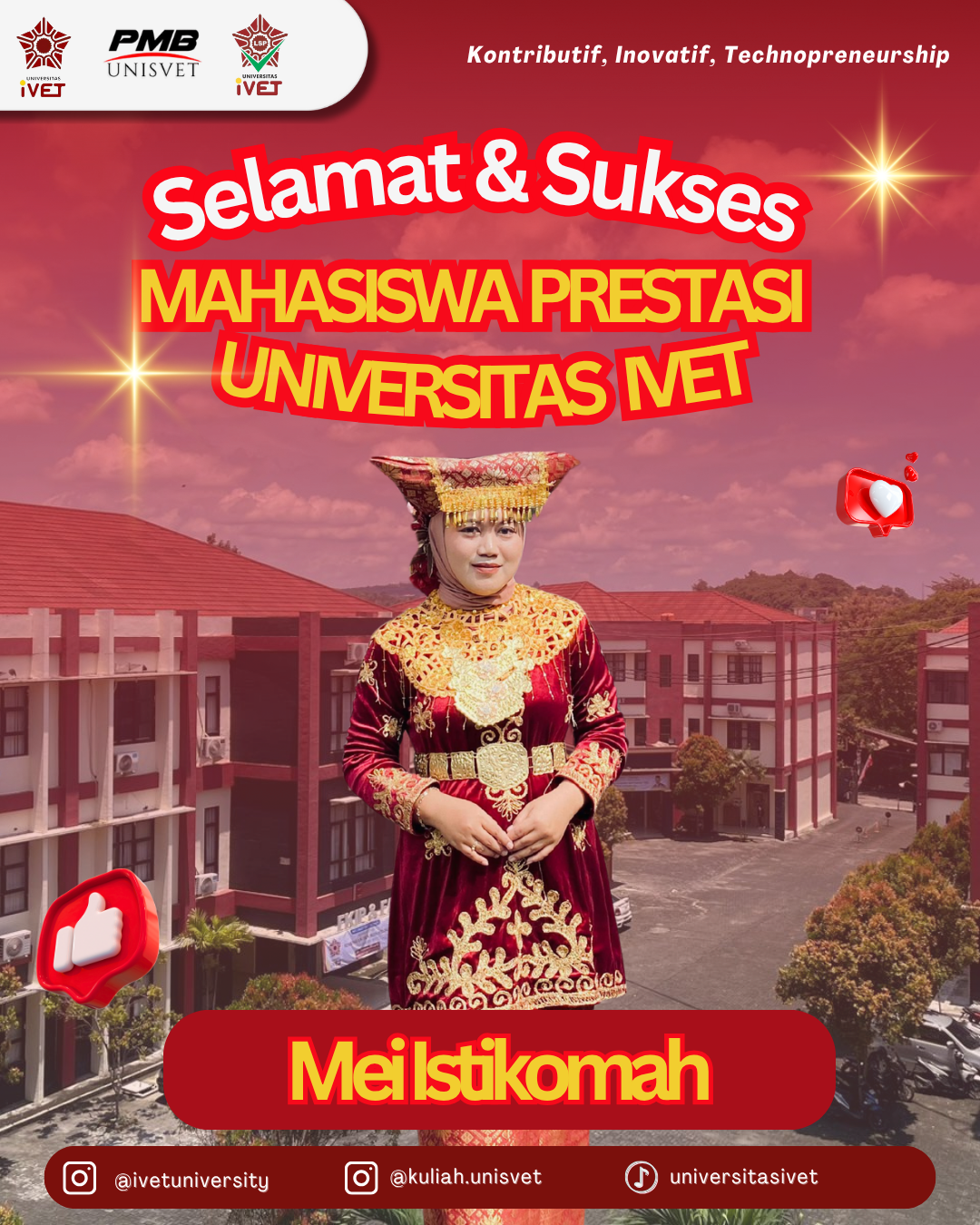 Mahasiswa Universitas Ivet Semarang Wakili Kampus di Ajang Pilmapres Tingkat Jateng 2025